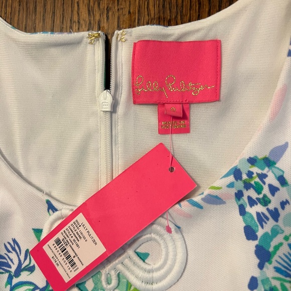 NWT Lilly Pulitzer Blue and White Sammi Romper - Picture 5 of 6